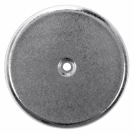 AMERICAN BUILT PRO Clean-Out Cover Plate, 9-1/4 in. Diameter Plastic Flat Chrome 109FC P1